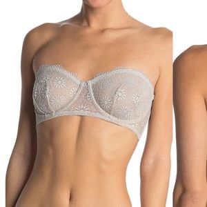 Free People Starla underwire bra light blue